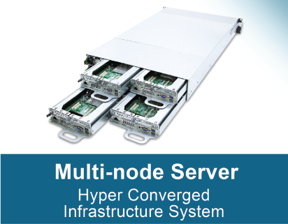 Multi-node Server for Hyper Converged Infrastructure System